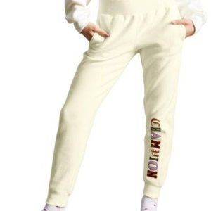 Champion REVERSE Weave Jogger Old English Off-White Size XL NWT
